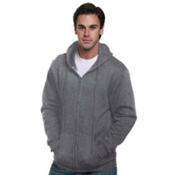 Adult USA Made Full-Zip Heavyweight Hooded Sweatshirt Thumbnail