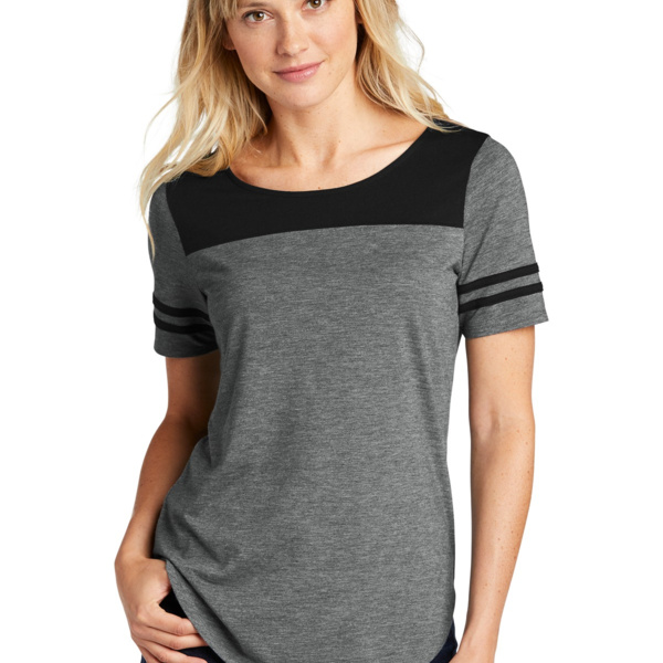 Women's PosiCharge ® Tri Blend Wicking Fan Tee Thumbnail